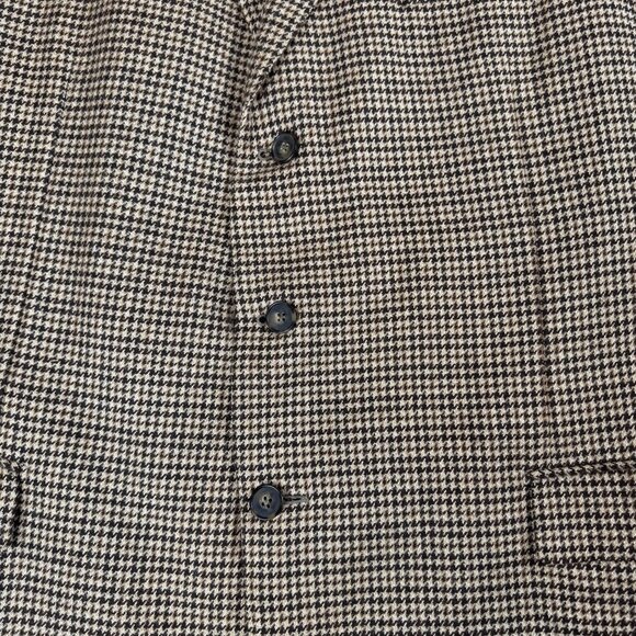 Ermenegildo Zegna Silk Cashmere Houndstooth Blazer 50L Made in Italy - Picture 8 of 11